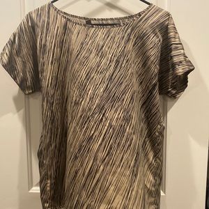 Gold and black dress shirt